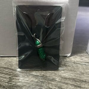 Malachite Crystal Hexagonal Necklace